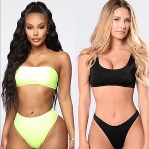 Two brand new Fashion Nova swim suits! 🖤🖤